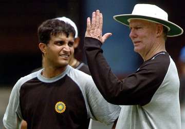Sourav Ganguly and Greg Chappell 