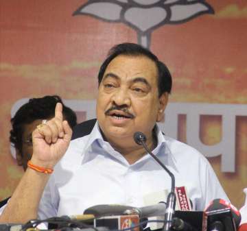 Khadse resigned as the minister in Maharashtra cabinet today 