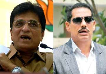 Kirit Somaiya demands FIR against Robert Vadra