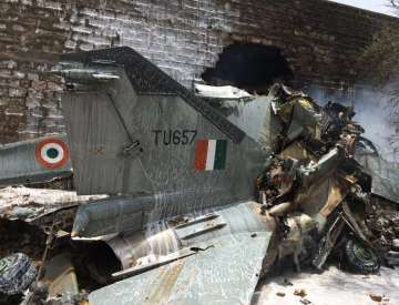 Crashed MiG-27 aircraft near Jodhpur, Rajasthan