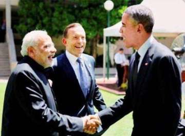 Narendra Modi with Barack Obama