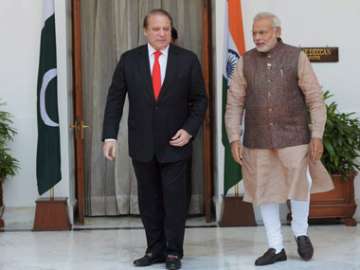 PM Modi with his Pakistani counterpart