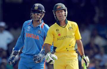 MS Dhoni and Ricky Ponting