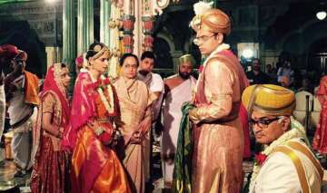 ‘Maharaja’ Yaduveer ties nuptial knot with Rajasthan royalty at Mysore Palace