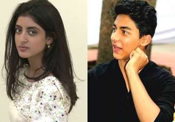  Navya Naveli clicks friend Aryan Khan sleeping with open mouth