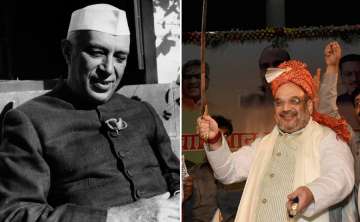 Jawaharlal Nehru and Amit Shah