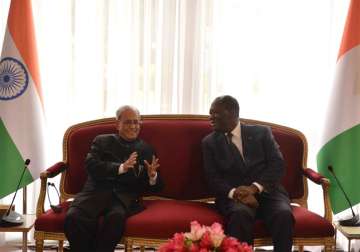 President Pranab Mukherjee awarded highest honour of Cote D'Ivoirie