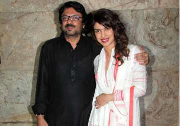 Priyanka Chopra with Sanjay Leela Bhansali