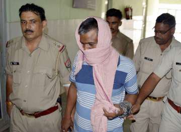 Rakesh Gupta, one of accused of Jawahar Bagh Clash, after checkup in Mathura