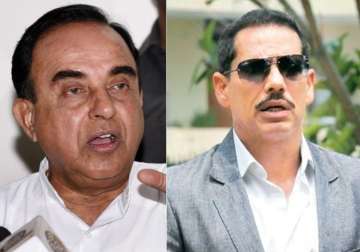 Subramanian Swamy and Robert Vadra