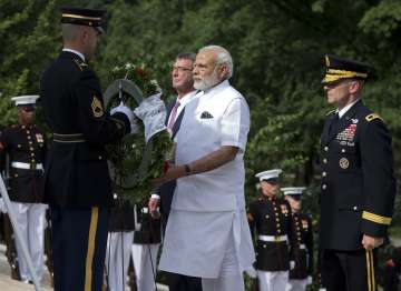 PM Narendra Modi visits Arlington National Cemetery 