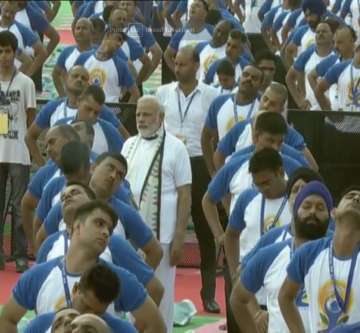 PM Modi at the Chandigarh Yoga Camp