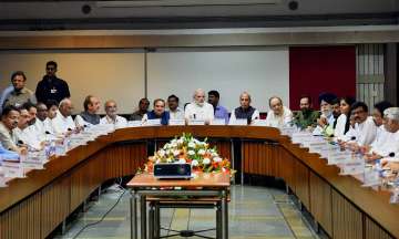 PM Modi, Rajnath Singh, Arun Jaitley, Anant Kumar along with Congress leaders.