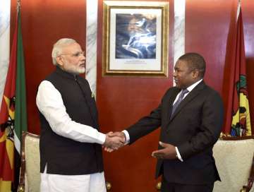 Narendra Modi and Filipe Nyusi