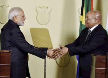 Narendra Modi and Jacob Zuma