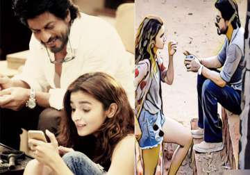 Alia Bhatt shares a pic with SRK from the sets of ‘Dear Zindagi’
