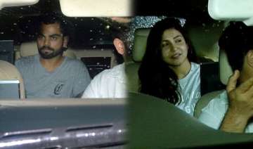 Virat Kohli, Anushka Sharma at Sultan screening