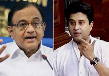 P Chidambaram and Jyotiraditya Scindia 