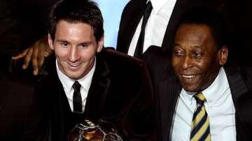 Leo Messi and Pele