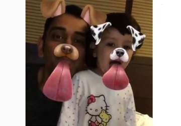 This Snapchat video of Dhoni with daughter Zia is an epitome of cuteness