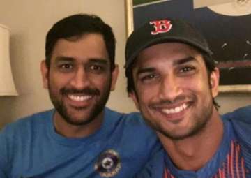 MS Dhoni with Sushant Singh Rajput