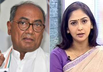 Digvijaya Singh and Amrita Rai 