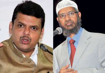 Devendra Fadnavis and Zakir Naik