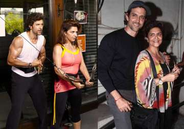 Hrithik Roshan and Pinki Roshan