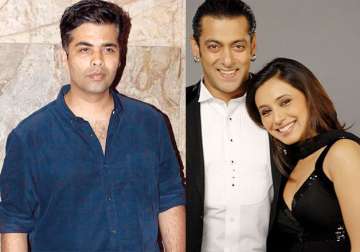 Karan Johar, Salman Khan with Rani Mukerji