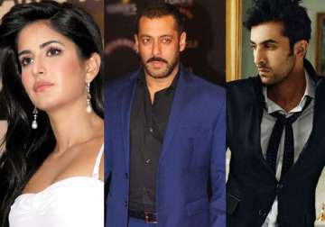 Katrina Kaif, Salman Khan and Ranbir Kapoor