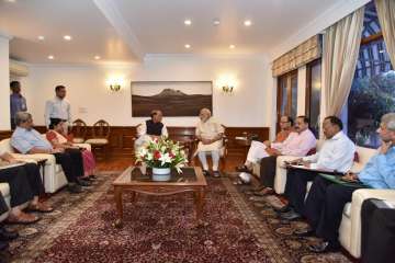 PM Modi with ministers