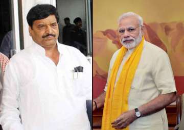 Shivpal with Modi