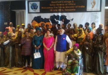 PM Modi interacts with Solar Mamas of Africa