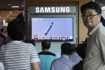 A file footage of North Korea’s ballistic missile 