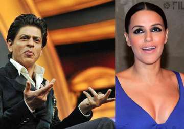 Shah Rukh Khan and Neha Dhupia