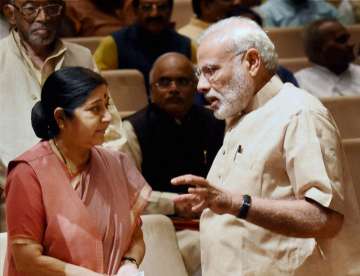 EAM Sushma Swaraj with PM Modi
