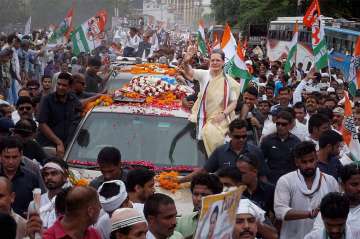 Sonia Gandhi roadshow in Varanasi