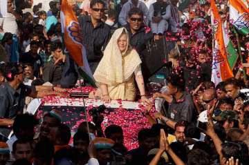 Sonia Gandhi in Varanasi