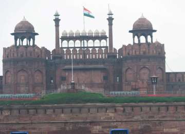 Indian flag at Red Fort in Delhi