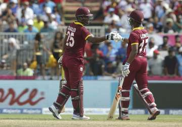 Evin Lewis thrashed Indian bowlers 