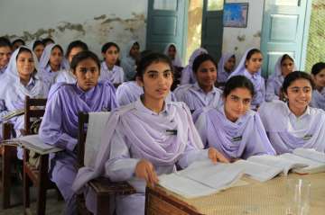 Girls in Pakistan school