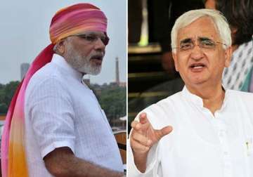 Narendra Modi and Salman Khurshid