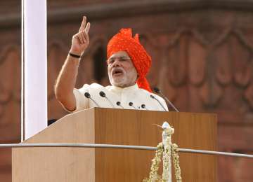 Narendra Modi at Red Fort - File Photo