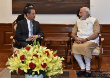 PM Modi with Chinese FM