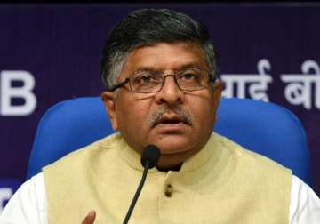 Law Minister Ravi Shankar Prasad