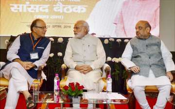 Arun Jaitley, Narendra Modi and Amit Shah