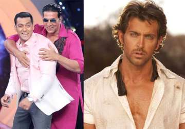 Salman Khan with Akshay Kumar, Hrithik Roshan