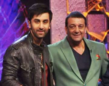 Ranbir Kapoor with Sanjay Dutt