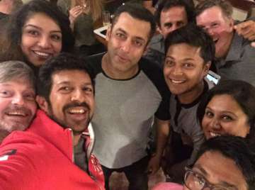 Salman Khan with team of 'Tubelight'