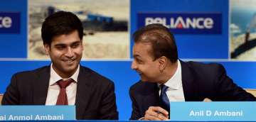 Anil Ambani with his son Jai Anmol Ambani